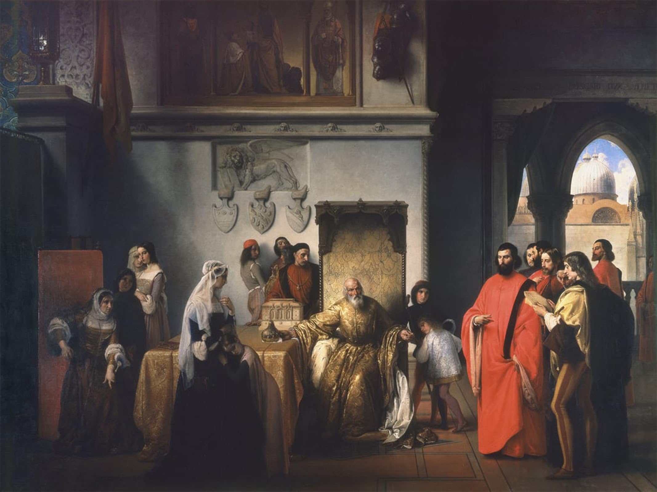 Pintura mural en lienzo de Francesco Hayez: Transforma tu dormitorio con arte vintage italiano 5