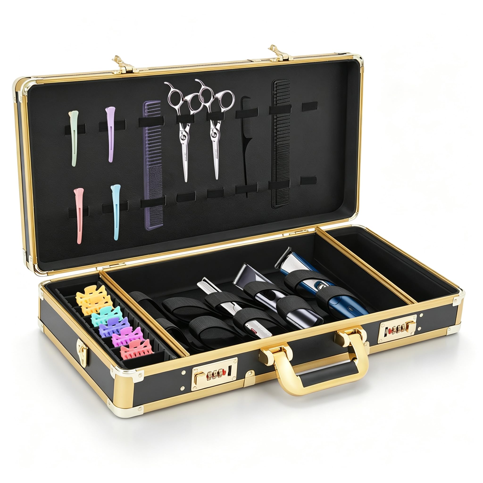 Friseur-Tragetasche für Friseure Friseursalon Tragetasche Barber Friseur Werkzeug Koffer Clippers Trimmer Box Barber Haarschneider Werkzeugtasche