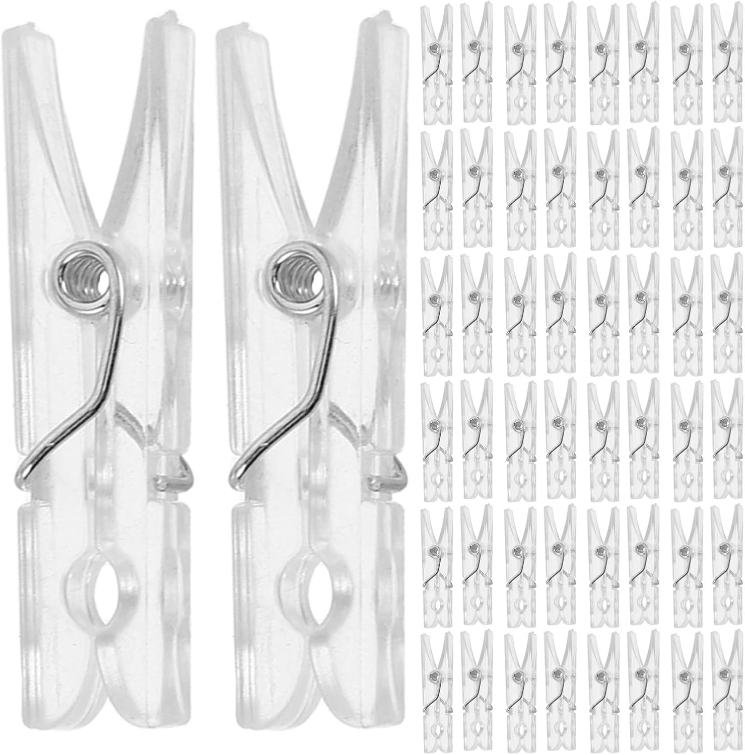 3.5x0.5cm Mini Plastic Photo Clips 200pcs for Pictures and Notes