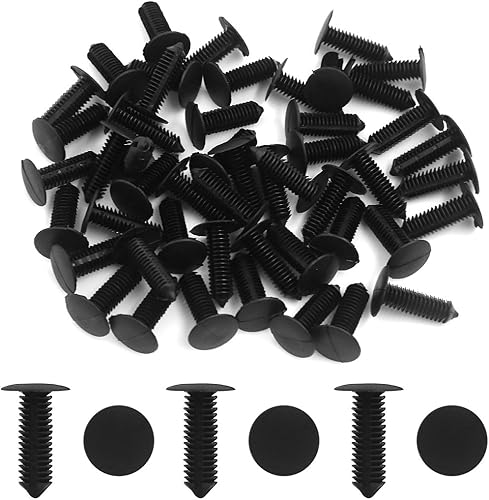 Miniatura 2 de uxcell 50 unids 0.315 in agujero tornillo sujetador remache retenedores campana empuje Pin Splash Guard Clip coche accesorios