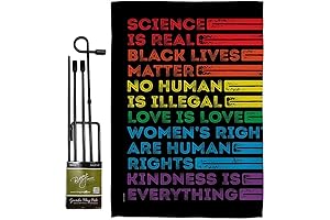 BLM Rights Garden Science Is Real - BLM Gifts - Support Equality Flags For Outside