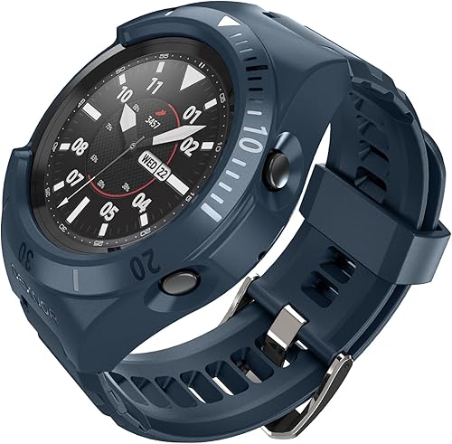 Dexnor Funda para Samsung Galaxy Watch 3454 Classic5 Pro Band 1.732 in 1.772 in 1.811 in, nueva actualización bisel elevado y a presión, funda