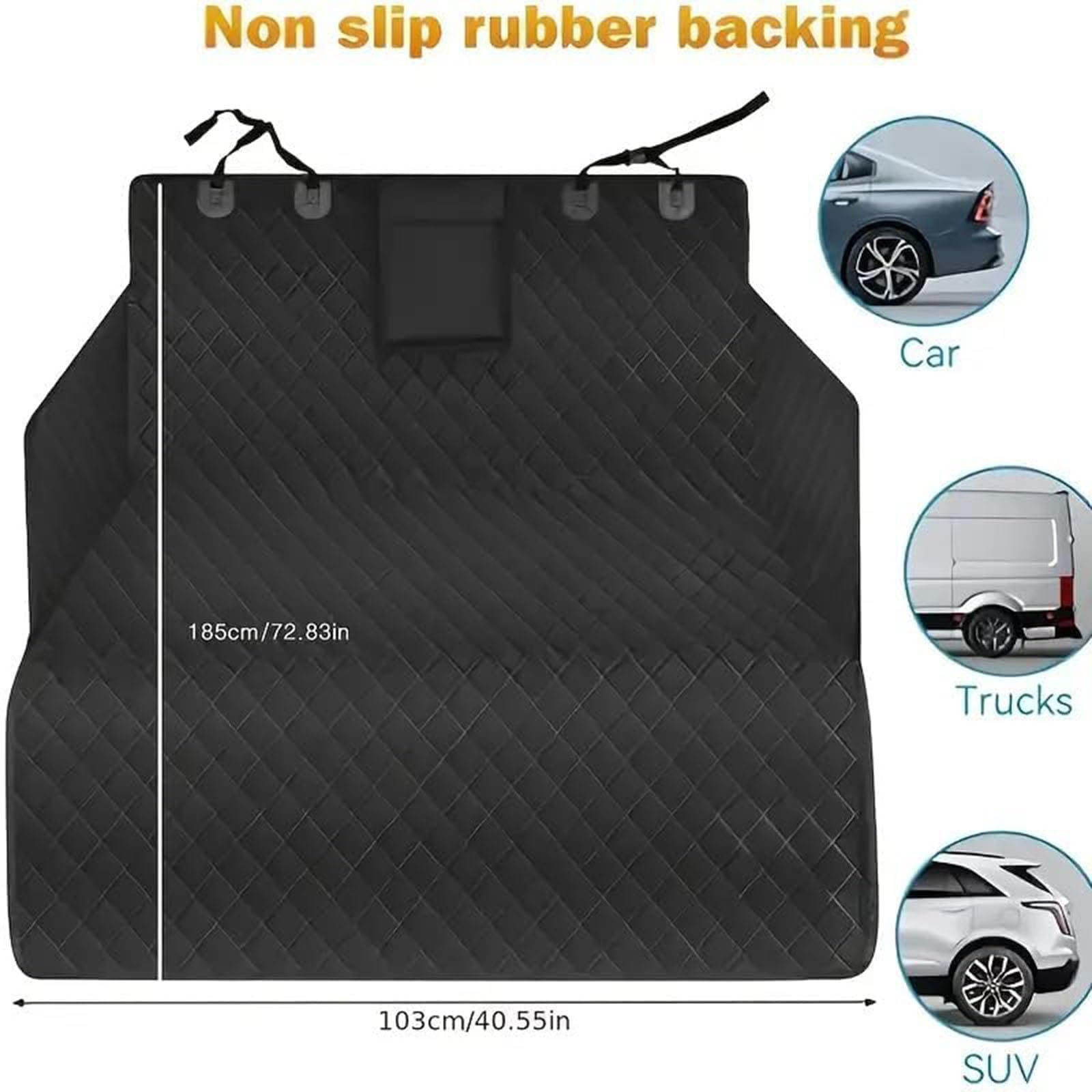Chien Chien Coffre de Protection pour Skoda Kodiaq (5seats) 2017 2018 2019 2020 2021 2022 2023, Protection Coffre Voiture Chien Anti-Rayures imperméable Housse Coffre Voiture Chien