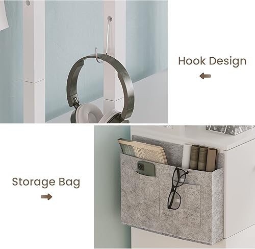 Miniatura 19 de Itaar Archivador de 2 cajones con cerradura, archivador para carta, legal, tamaño A4, carpetas colgantes, archivadores para oficina en casa con