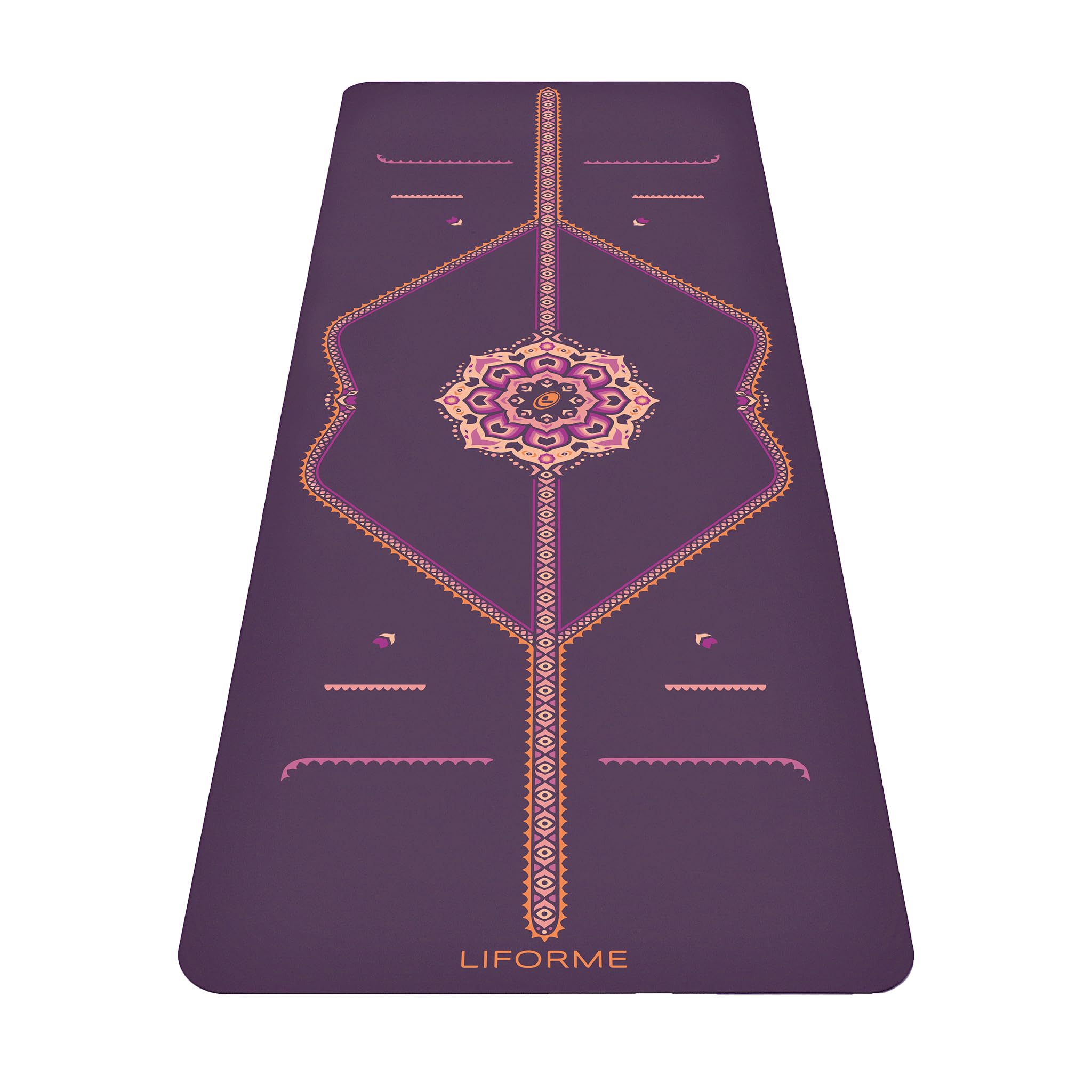 Liforme - Esterilla de yoga con diseño de loto floreciente