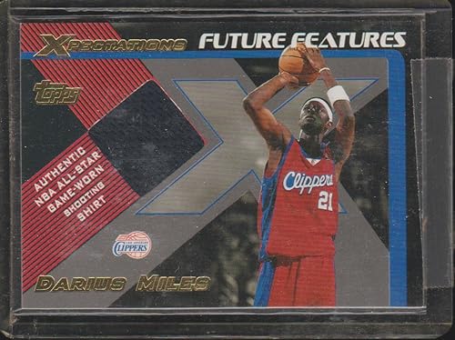 2001 Xpectations Darius Miles Clippers Game Used Jersey Basketball Card #FF-DM