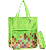 Vista 8 de Kids Cute Tote Bags for Boys Girls Ages 4-16,Handbags with Pencil Case, Book Tote Bags with Zipper for School and Playtime (alpaca)