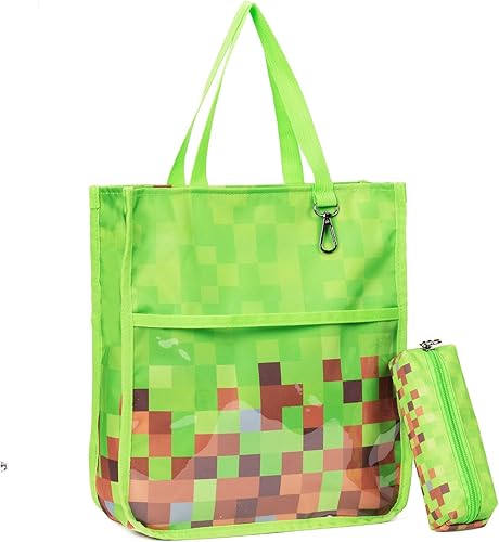 Miniatura 8 de Kids Cute Tote Bags for Boys Girls Ages 4-16,Handbags with Pencil Case, Book Tote Bags with Zipper for School and Playtime (alpaca)