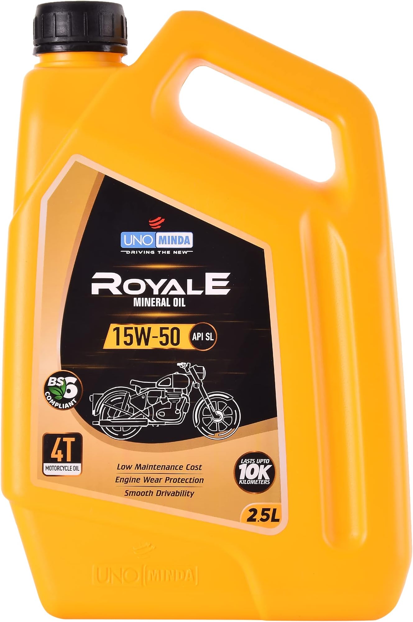 Uno Minda Mineral Engine Oil for Royal Enfield Lubricant (2.5L), LO
