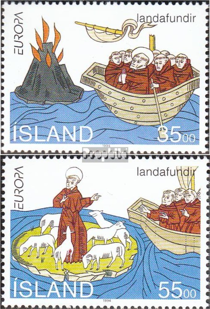 Islande 724-725 (édition complète) non montée/jamais articulée ** MNH 1990 Islandais (timbres pour collectionneurs