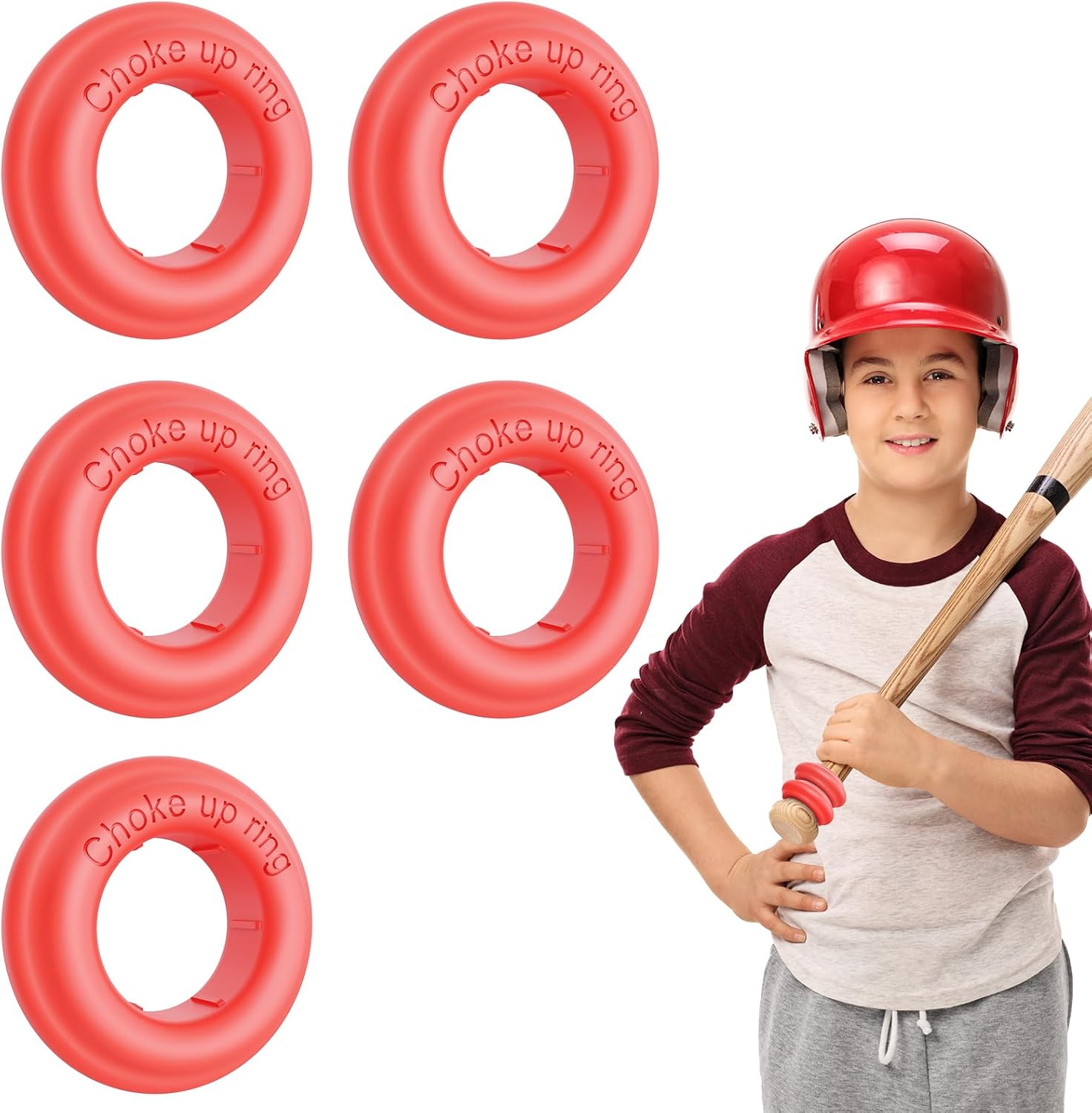 AISHAIDO [5 Packs] Baseball Bat Grip Choke Up Rings for