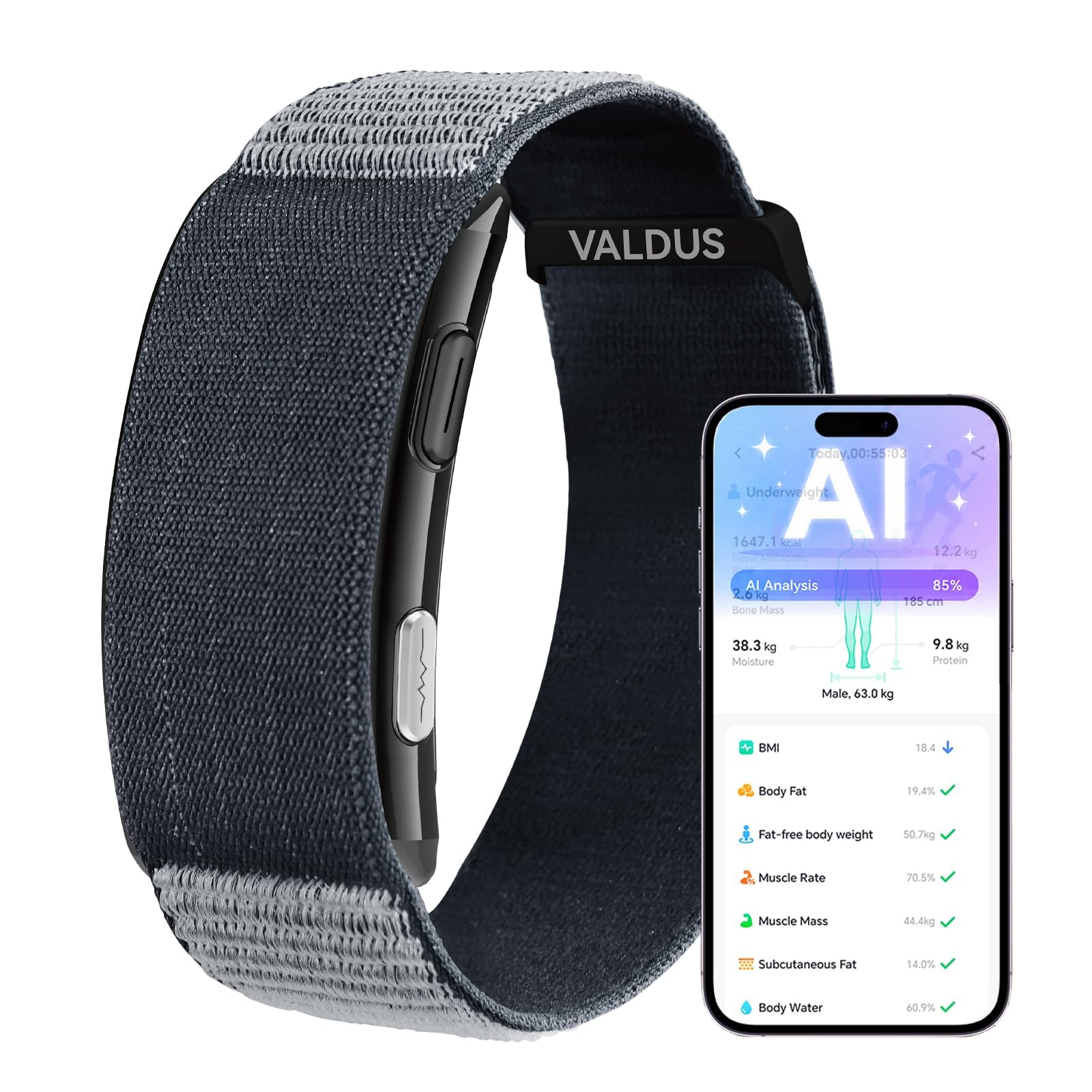 Smart Band Fitness Tracker Band Health Wristband No Screen Sleep Tracker