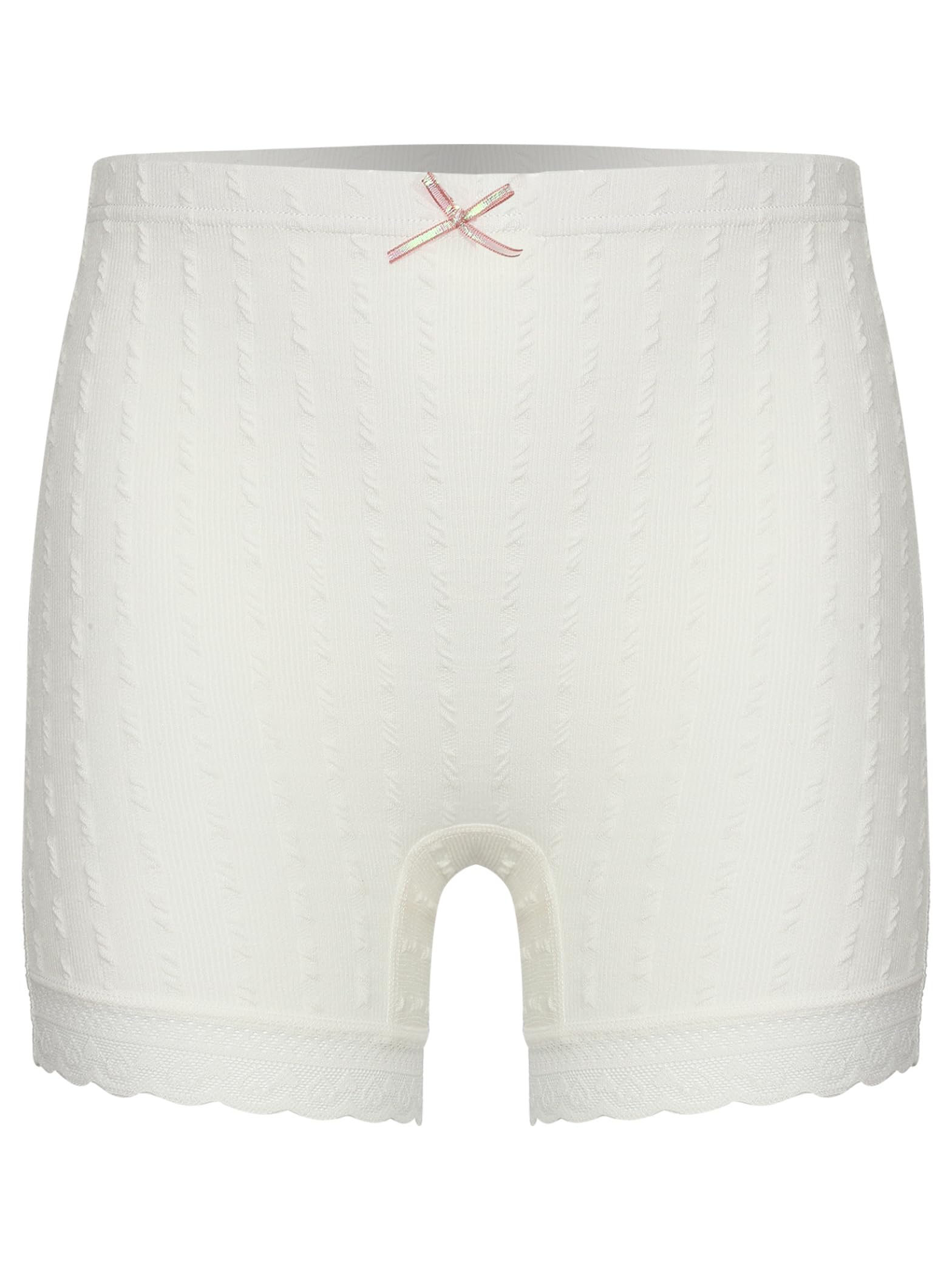 Little Girls Lace Trim Dance Boyshort Panties Soft Cotton Safety Under Dress Shorts Underwear