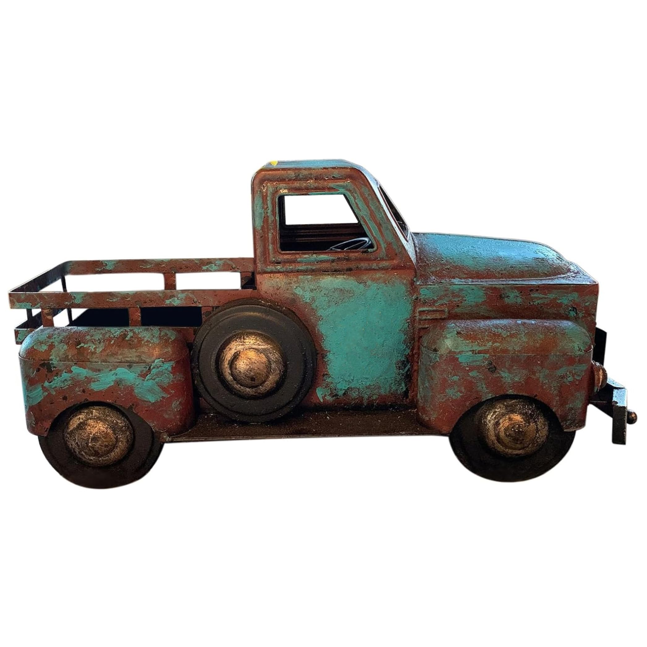 Takingup Vintage Car Decor Retro Style Pickup Truck Flower Pots Resin Mini Old Truck Decor Flower Pots for Indoor Plants Farmhouse for Garden Yard Lawn