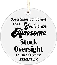 You're an Awesome Stock Oversight Ornament Gifts for Inventory Supervisor Staff Employee Boss - Christmas Party, Happy New Year, Appreciation, Birthday - Ceramic 3-Inch Round