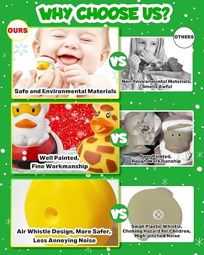 Miniatura 2 de Calendario de Adviento 2024, pato de goma, 24 días de cuenta regresiva, divertidos juguetes de baño de pato para niños pequeños, recuerdos de fiesta