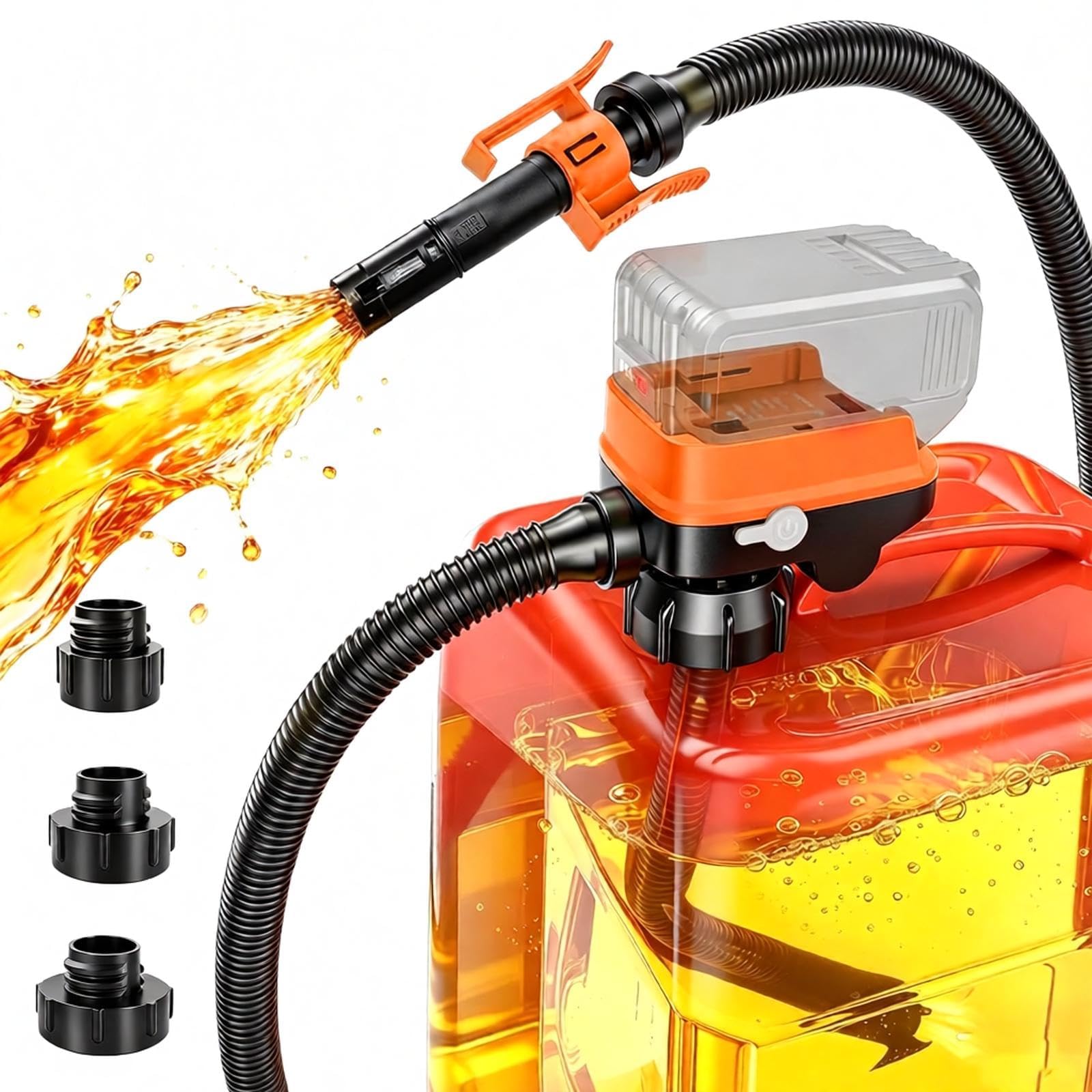 Cordless Fuel Transfer Pump with Auto-Stop – 3.2 GPM Electric