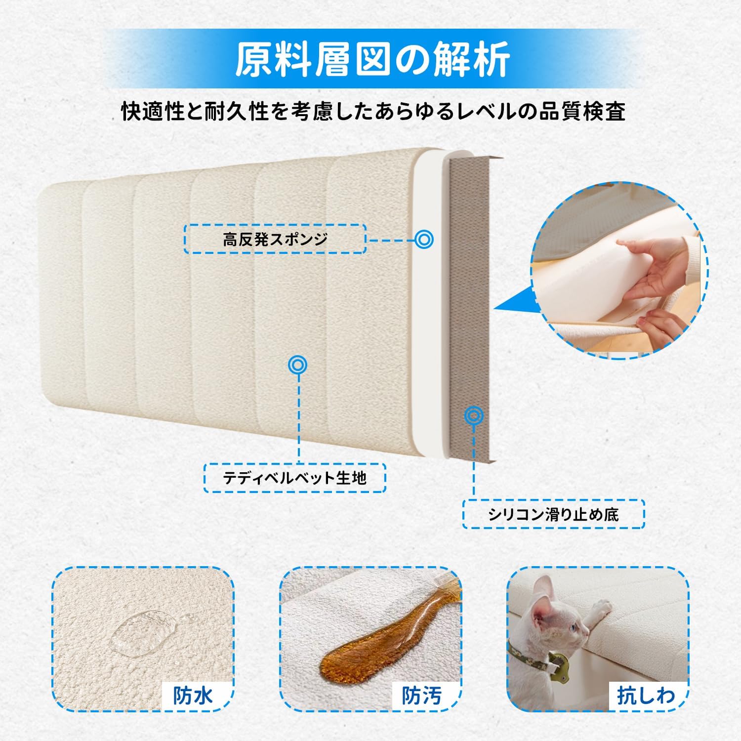 Lsjoaw 座布団 ベンチクッション ロングスツールマット ガーデン ベンチ ベンチクッション クッション ベンチシートクッション