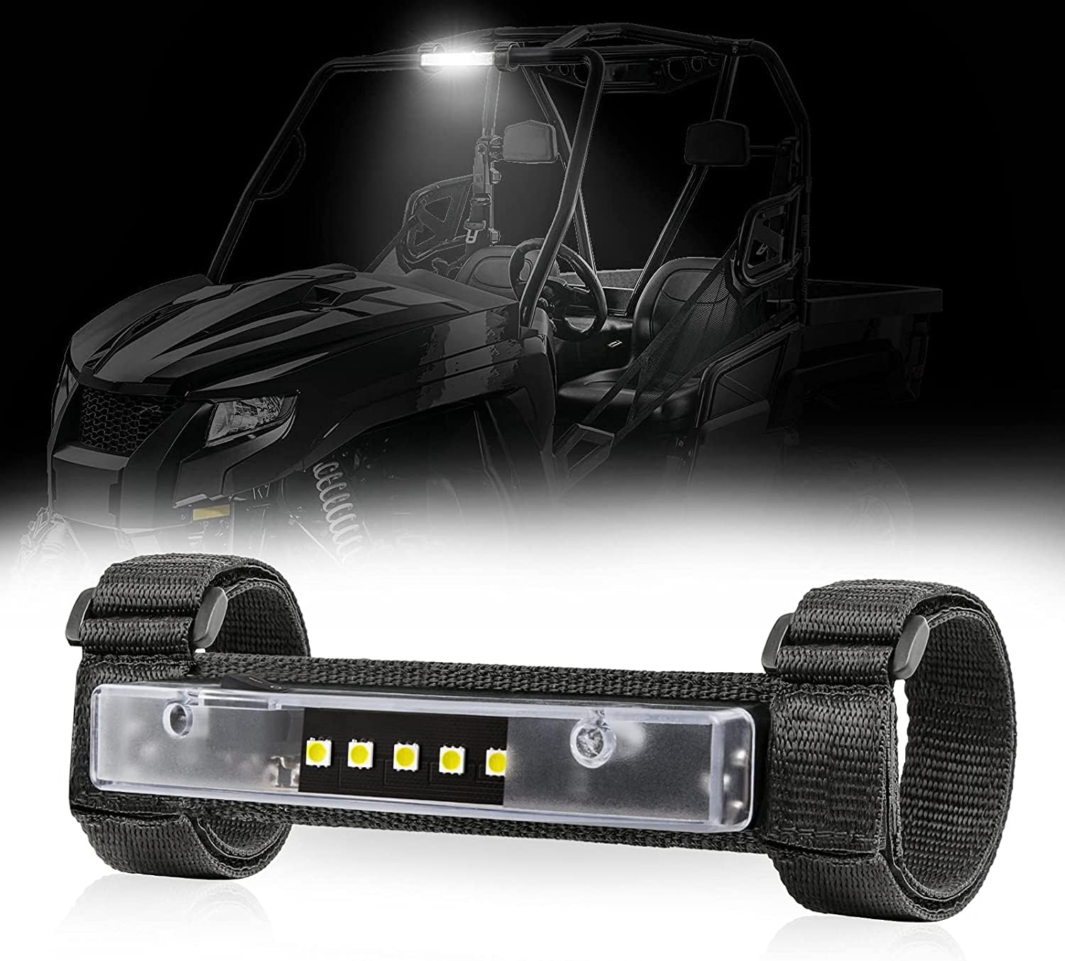 SWATOW INDUSTRIES LED Dome Light w/ Switch Roll Bar Mount for LED Interior Light Universal Work Light Reading Light Utility Roll Cage LED Light Map Light for UTV ATV RZR 4x4 Polaris Truck Off-Road