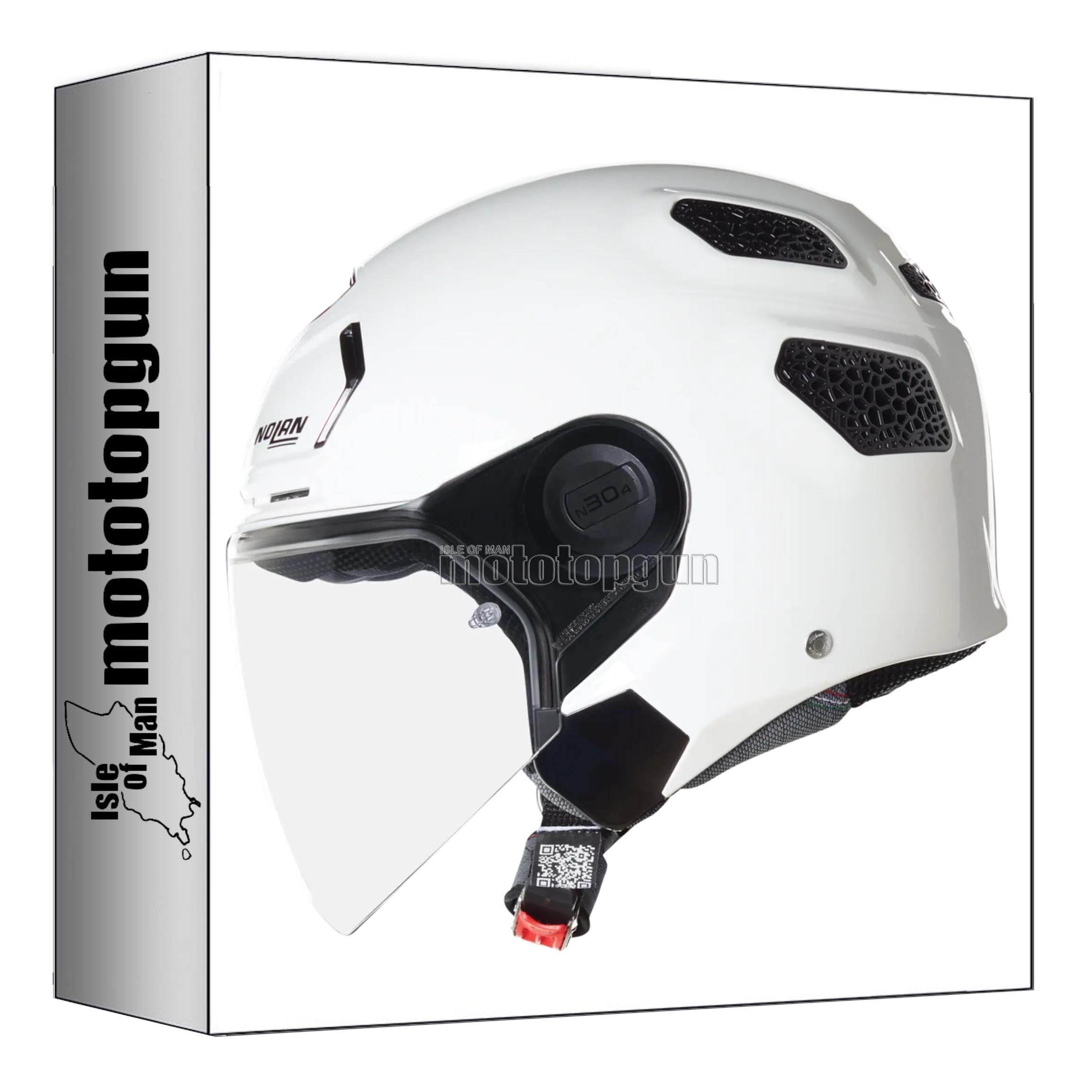 Casque jet Nolan n30-4 t Commuting Classico blanc taille S pour moto