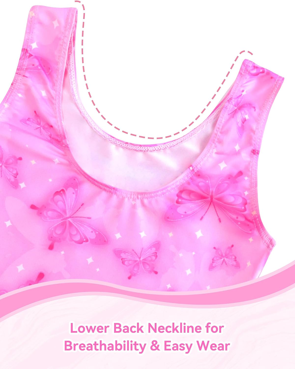 Nymphperi Gymnastics Leotards for Girls One Piece Sleeveless Biketards Colorful Tumbling Bodysuits Stretchy Unitard