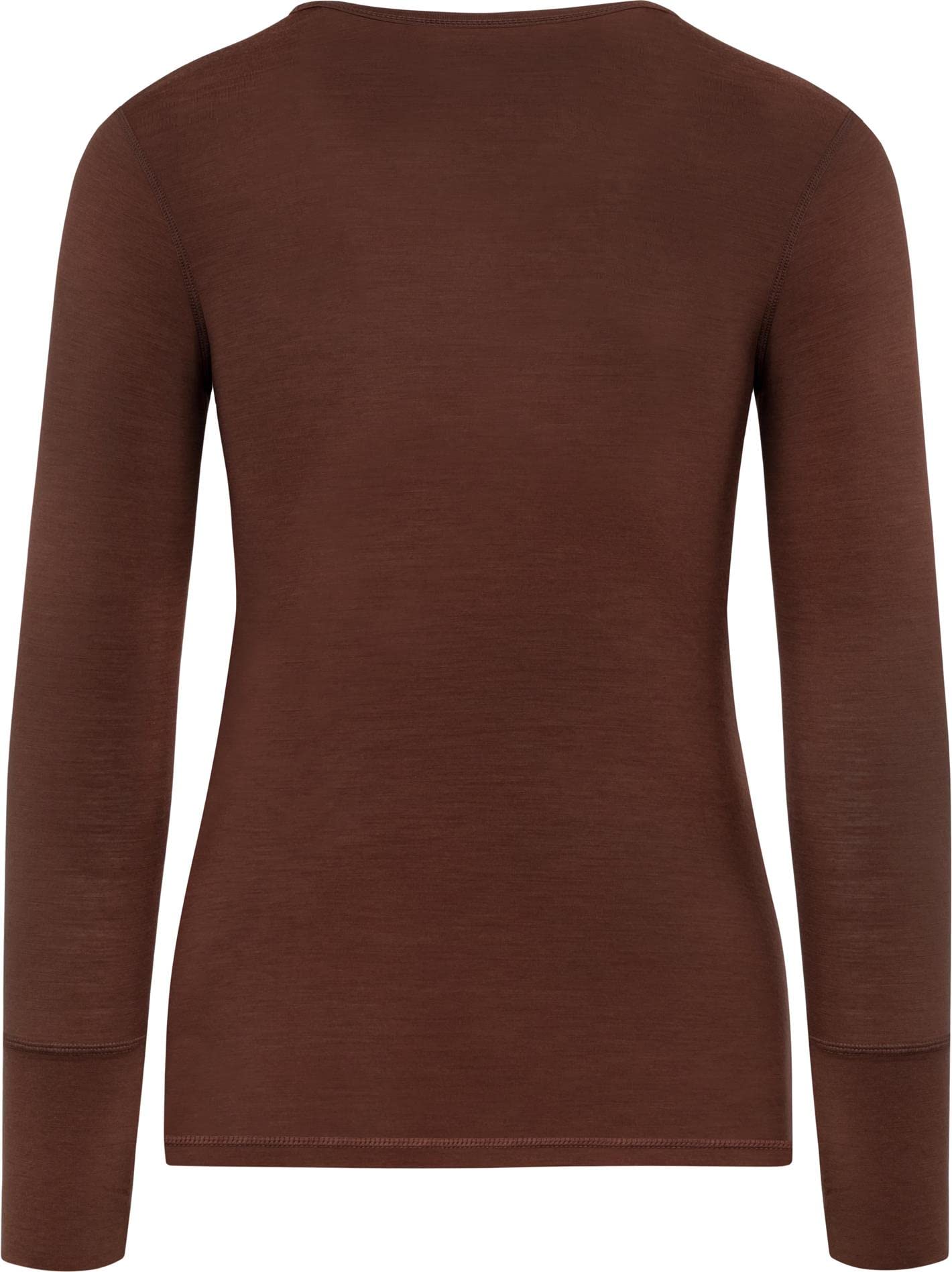 Damen Merino Umstands-Langarm-Shirt Stillshirt mit Rundhalsausschnitt - Schwangerschafts Oberteil Umstandspullover aus RWS zertifizierter Merinowolle und Elasthan