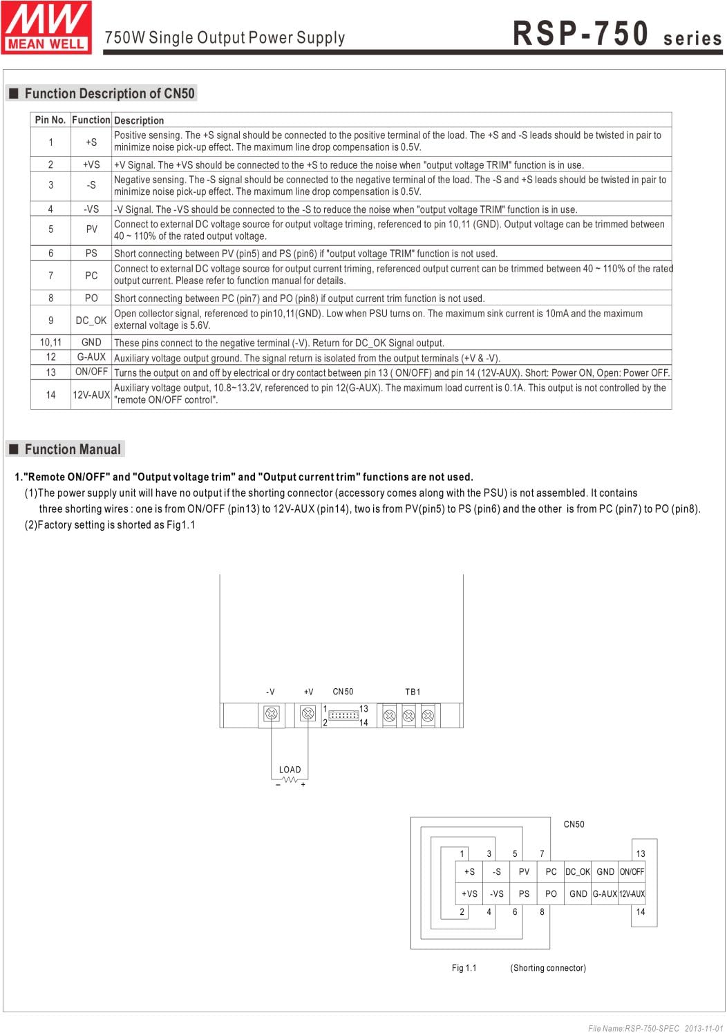 MEAN WELL original RSP-750-24 24V 31.3A meanwell RSP-750 24V 751.2W Single Output Power Supply