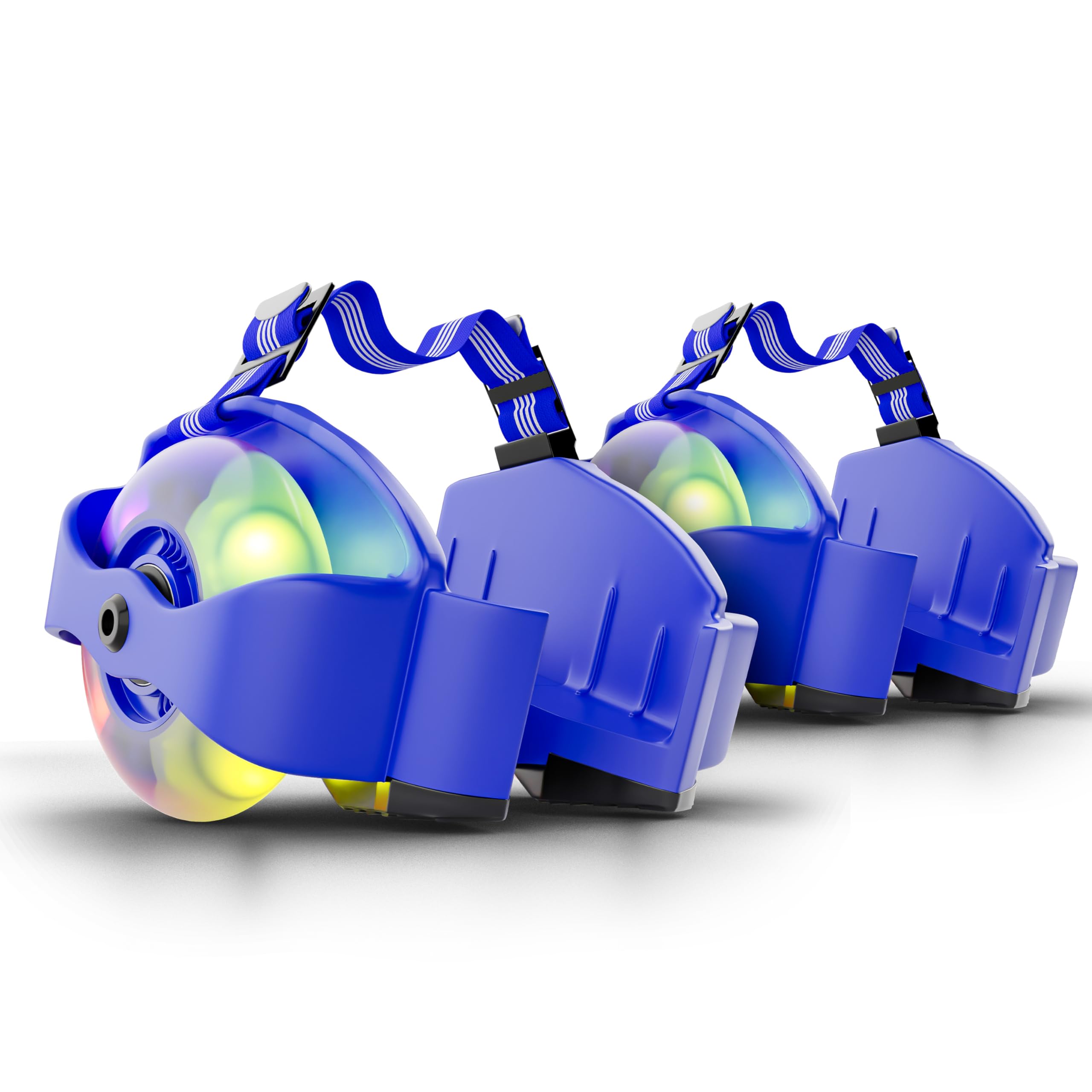 Tygatec Flashing LED Wheels Roller Skates - Light-Up Adjustable Skates for Kids & Adults - Glowing Colorful Wheels for Night Skating - Inline Skates with Illuminated Wheels for Fun Outdoor Activities