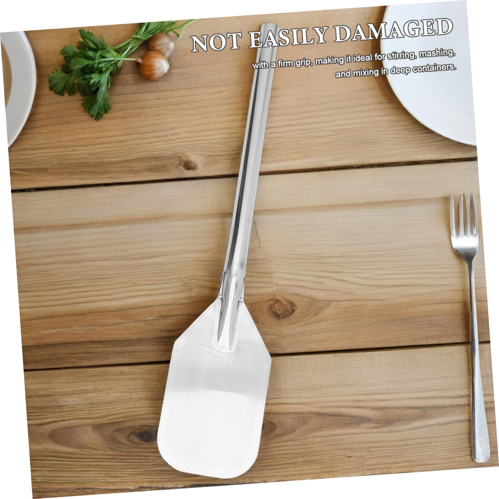 Paleta para Elaborar Cerveza y Cocinar en Ollas Grandes Mezcladora de Acero Inoxidable 24 Pulgadas Mango Largo, Espátula Perforada Resistente Corrosión Utensilio Profesional
