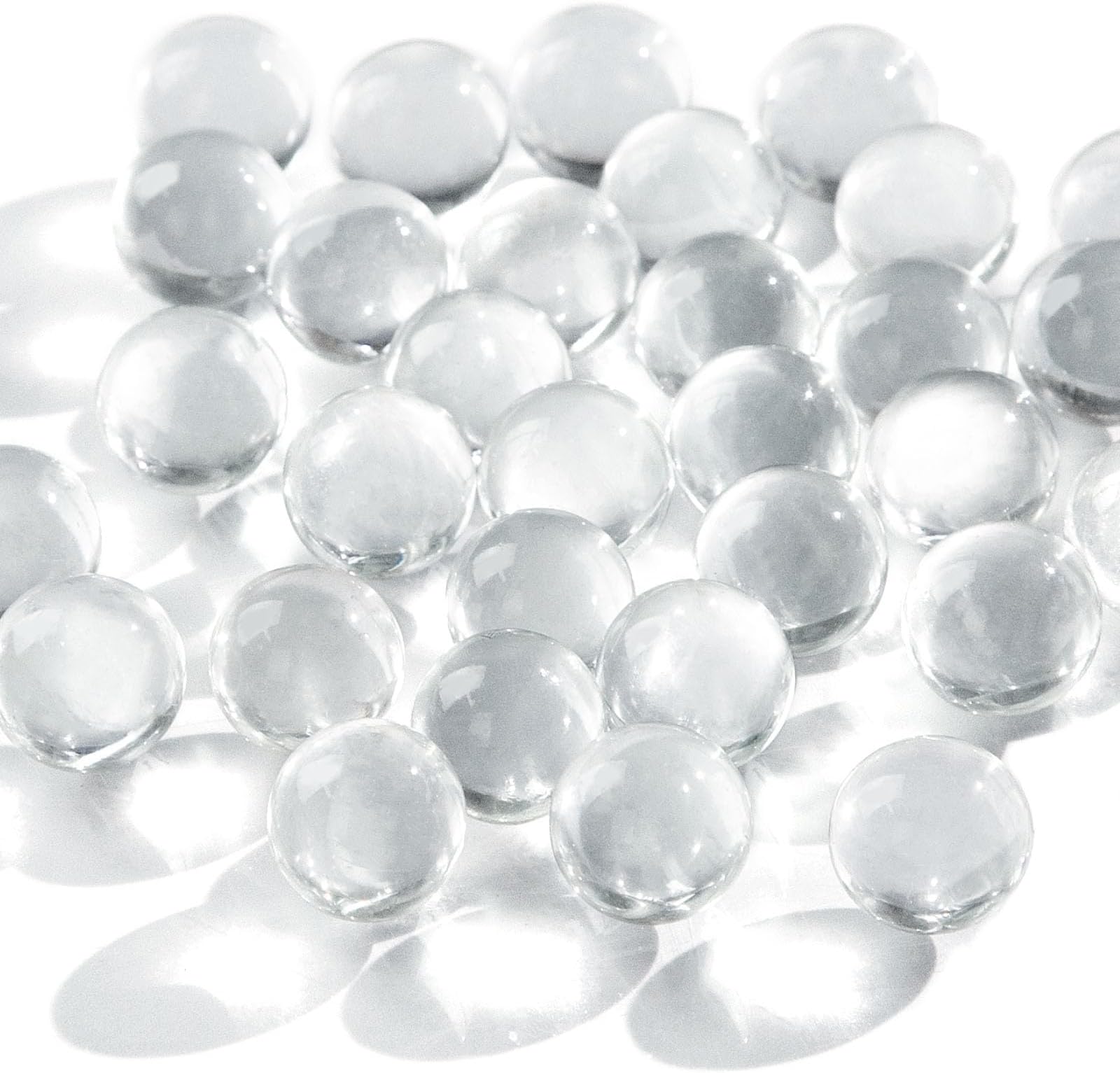 AMOR PRESENT 170PCS Glass Marbles for Vases, Clear Marbles for Vase Fillers DIY Craft & Home Decorations