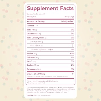 Clean Simple Eats Whey Isolate Protein Powder, Cake Batter, 30 Servings | 20g Grass Fed Whey Isolate | Digestive Enzymes | Zero Added Sugar | Gluten Free | Non-GMO | Naturally Sweetened