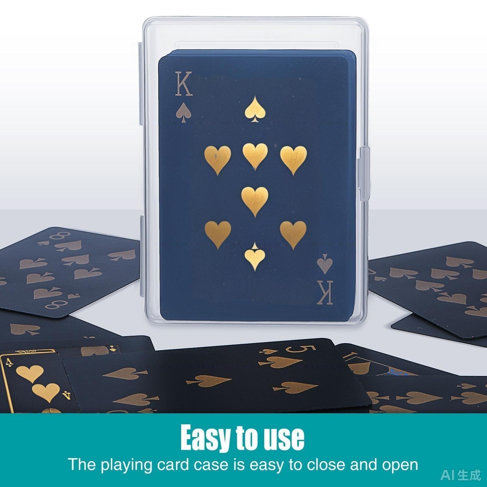 Queekay 10 Stücke Spielkarten Box Sammel Kartenhülle Karten Aufbewahrung Organisator 3,8 x 2,7 x 0,8 Zoll Durchsichtige Kartenhülle Leere Plastik Aufbewahrungsbox für Spielkarten (15 Stücke)