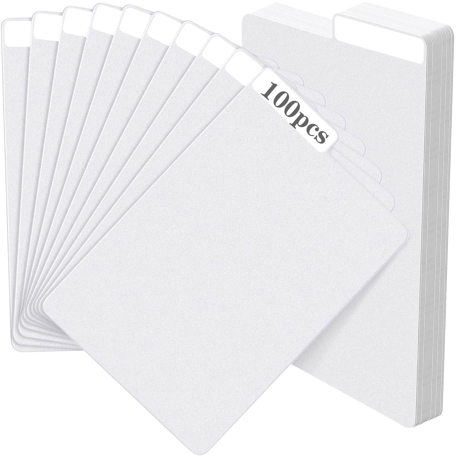 Photo 1 of 100 Pieces Comic Book Dividers with Tabs,Patient Divider Cards,Card Dividers Comic Book Boards for Storage Boxes 11.22 X 7.24 Inche