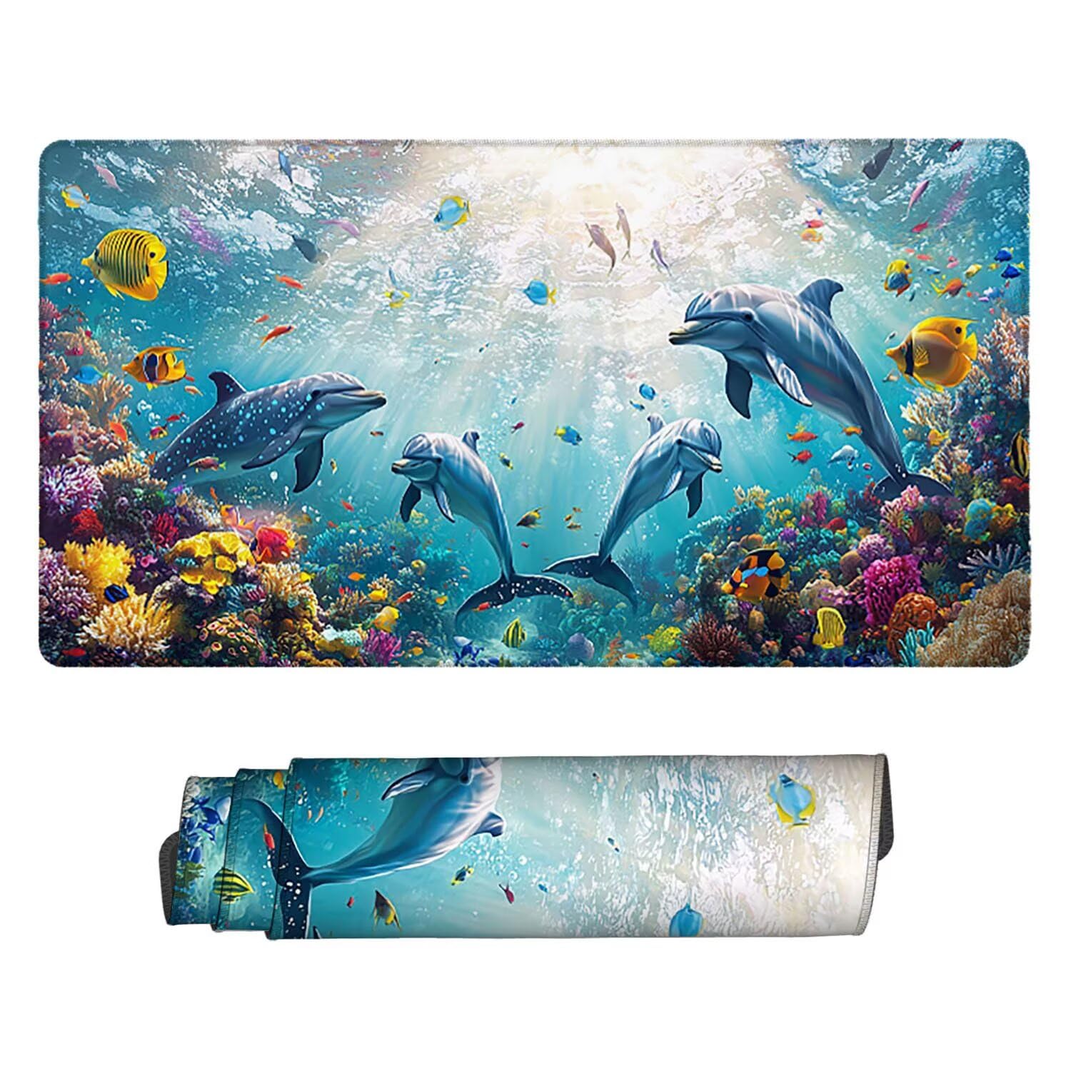 Podkładka pod mysz do gier, 1600 x 800 mm, XXL, duża gamingowa podkładka pod mysz, wodoodporna podkładka pod mysz, długa podkładka na biurko z przeszytymi krawędziami, mata na biurko z gumową podstawą