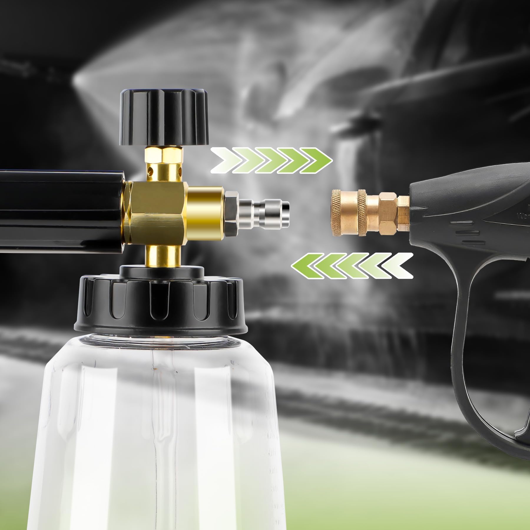 Cannone Schiumogeno Per Idropulitrici Karcher K2-K7 - Dispenser Da 1L Con Ugello Regolabile