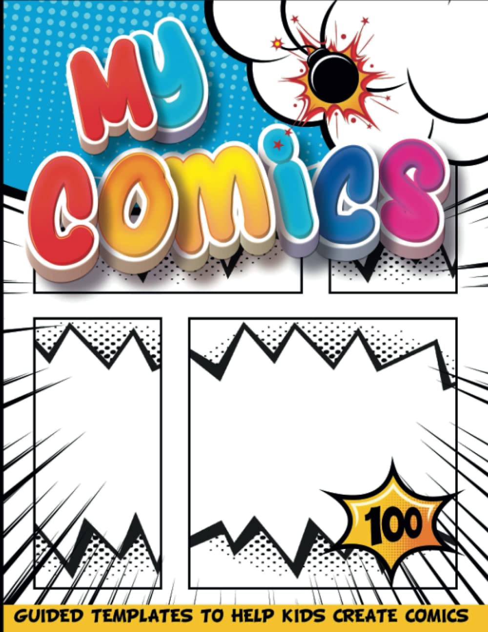 5 Yr Old Crafts To Write And Draw Comic Stories: Anime Sketch Comic Layouts | Sketch Books For Drawing Kids
