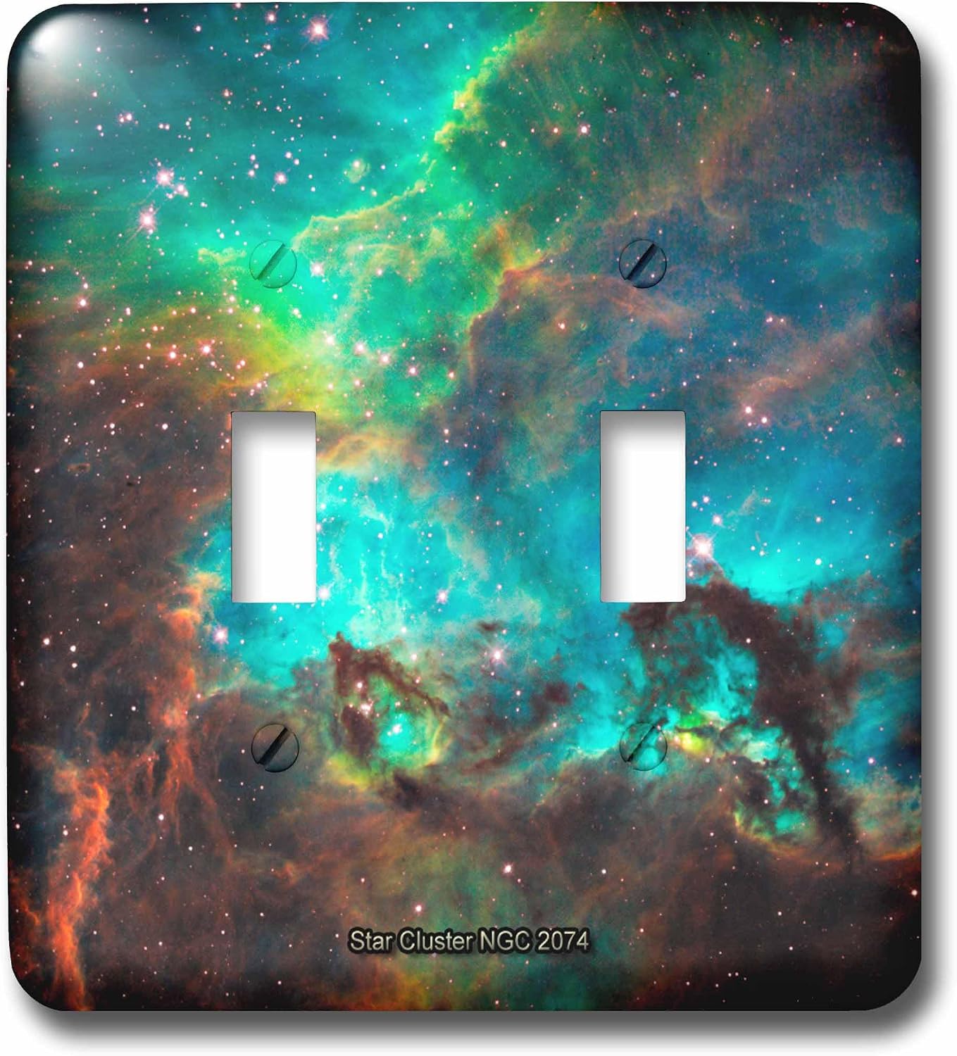 3dRose lsp_76811_2 Galaxy and Nebula Star Cluster Ngc 2074 In The Large Cosmic Cloud Double Toggle Switch