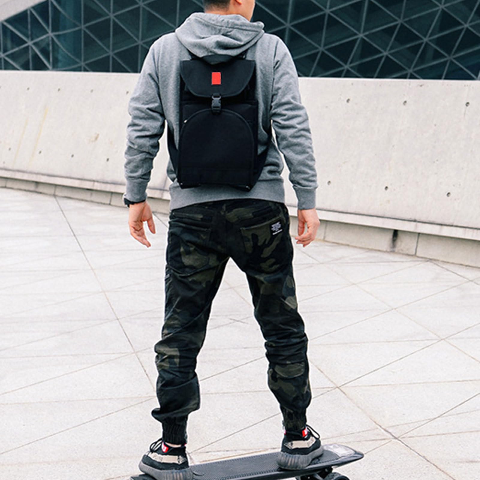 Borsa a tracolla per skateboard | Organizzatore sportivo in poliestere,Borsa per Skateboard con Spallacci | Adatto per ragazzi, ragazze, studenti, adulti, viaggio, scuola, college, giochi
