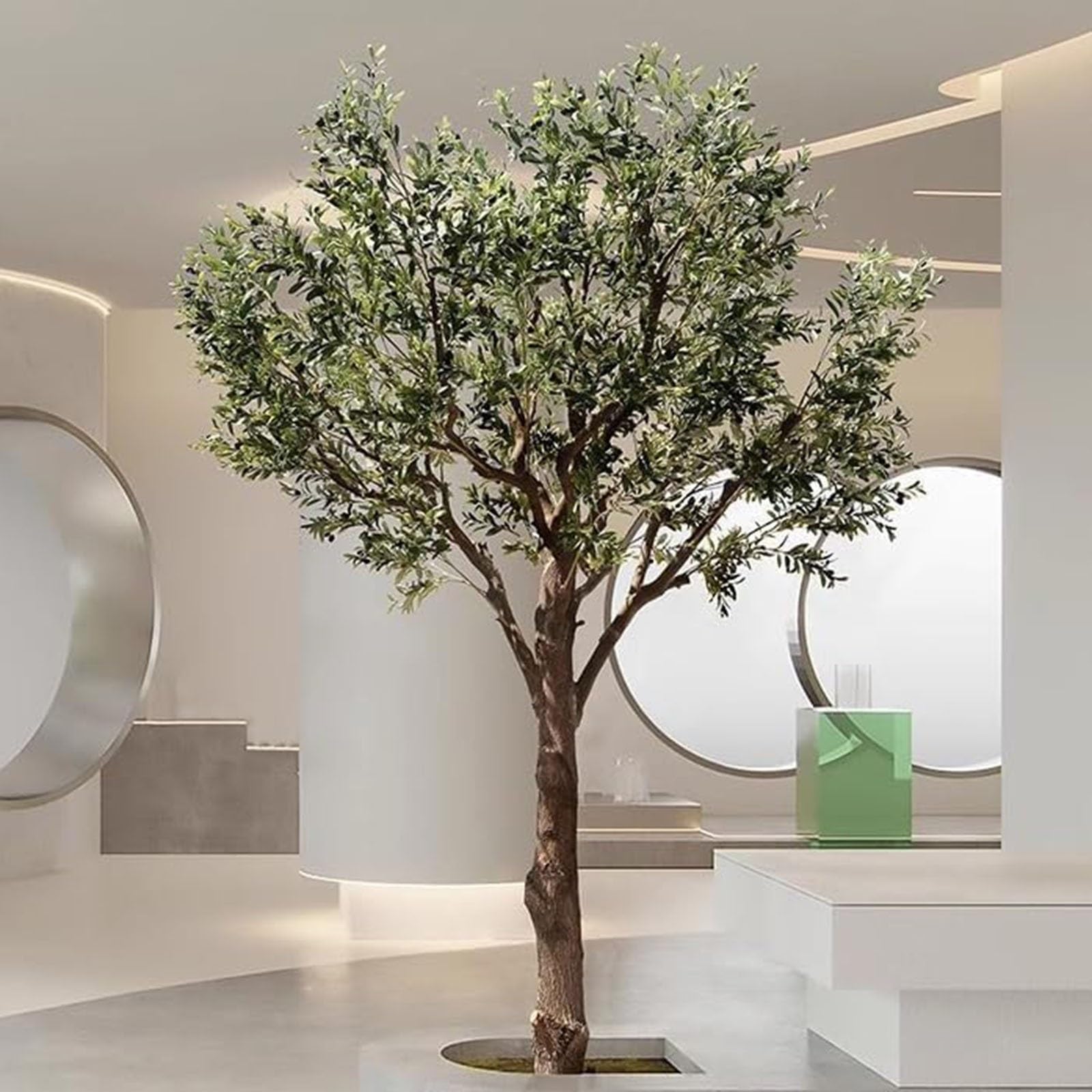 Künstlicher Bonsai-Baum, realistische künstliche Pflanzen, für den Innenbereich, groß, UV-beständig, Büro-Wanddekoration für Veranda, Zuhause, Büro, Wohnzimmer (1,2 m)