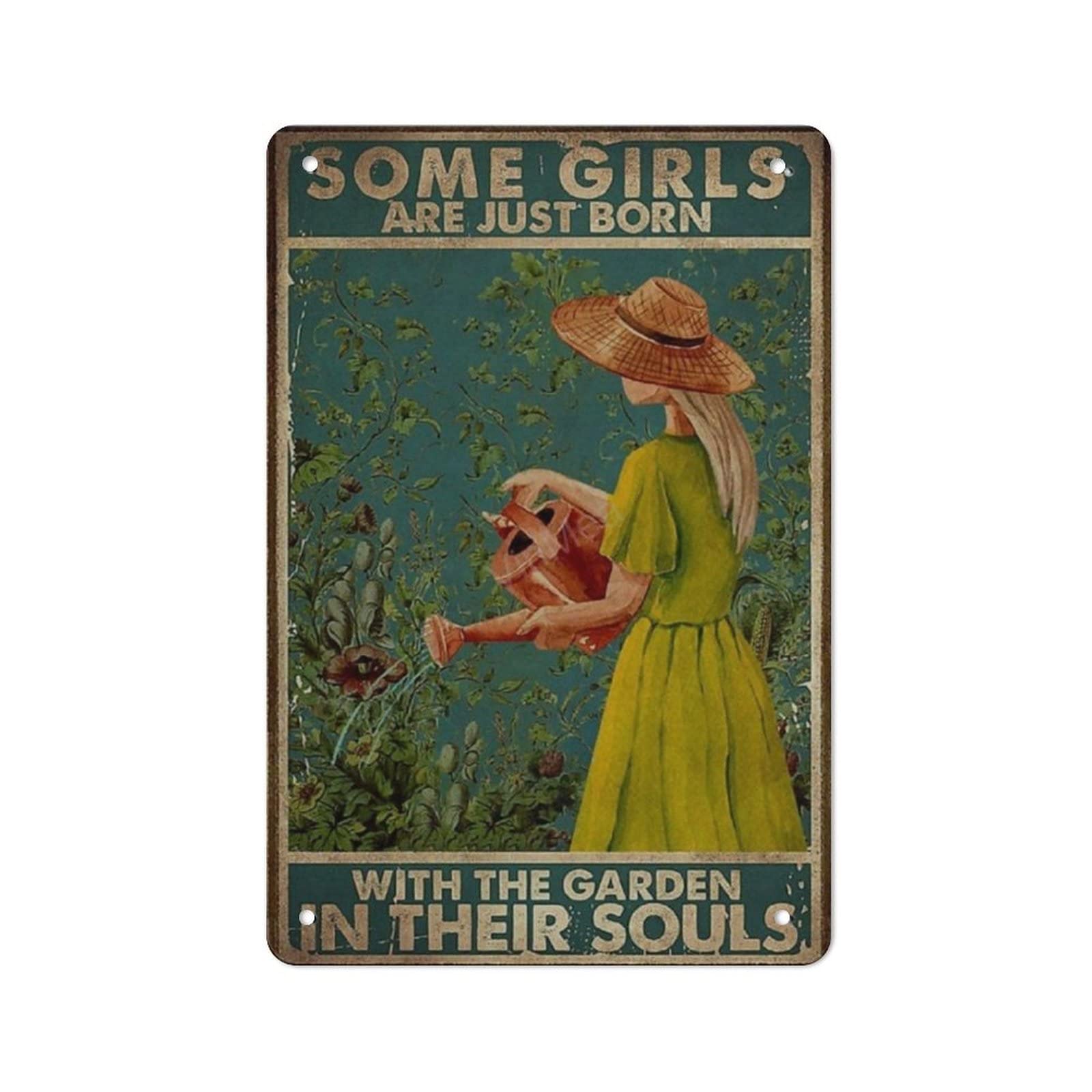 AOOEDM Garden Metal Tin Sign for Home Bar Pub Kitchen Wall Art Deocr Man Cave Vintage Metal Sign Poster Plaque Signs Quotes Sign