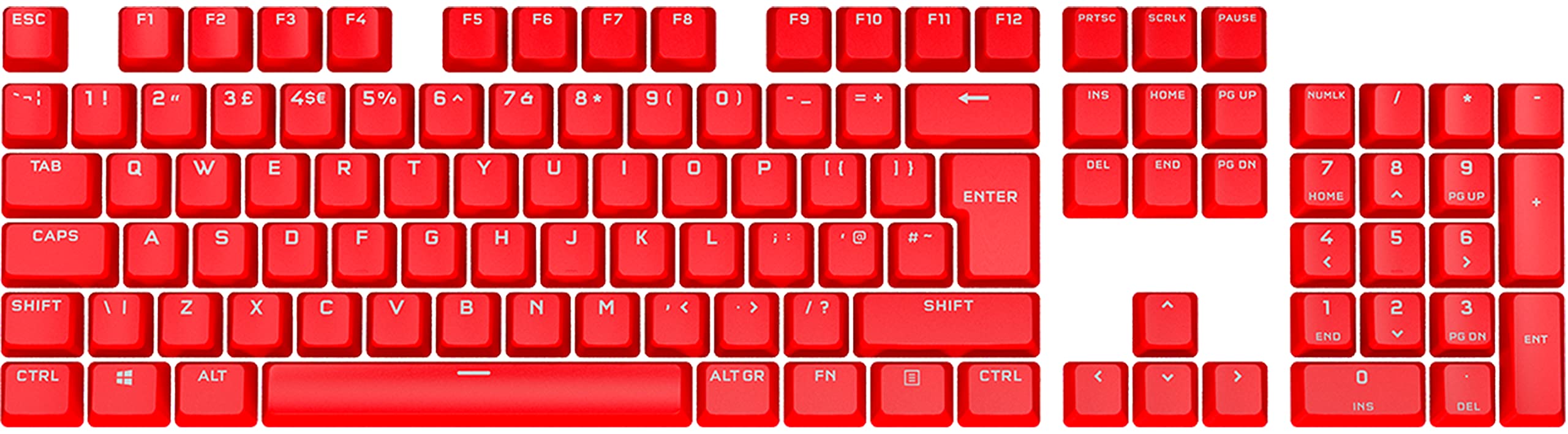 Corsair Corsair PBT DOUBLE-SHOT PRO Keycap Mod Kit (Double-Shot PBT Keycaps, Standard Bottom Row Compatibility, Textured Surface, 1.5mm