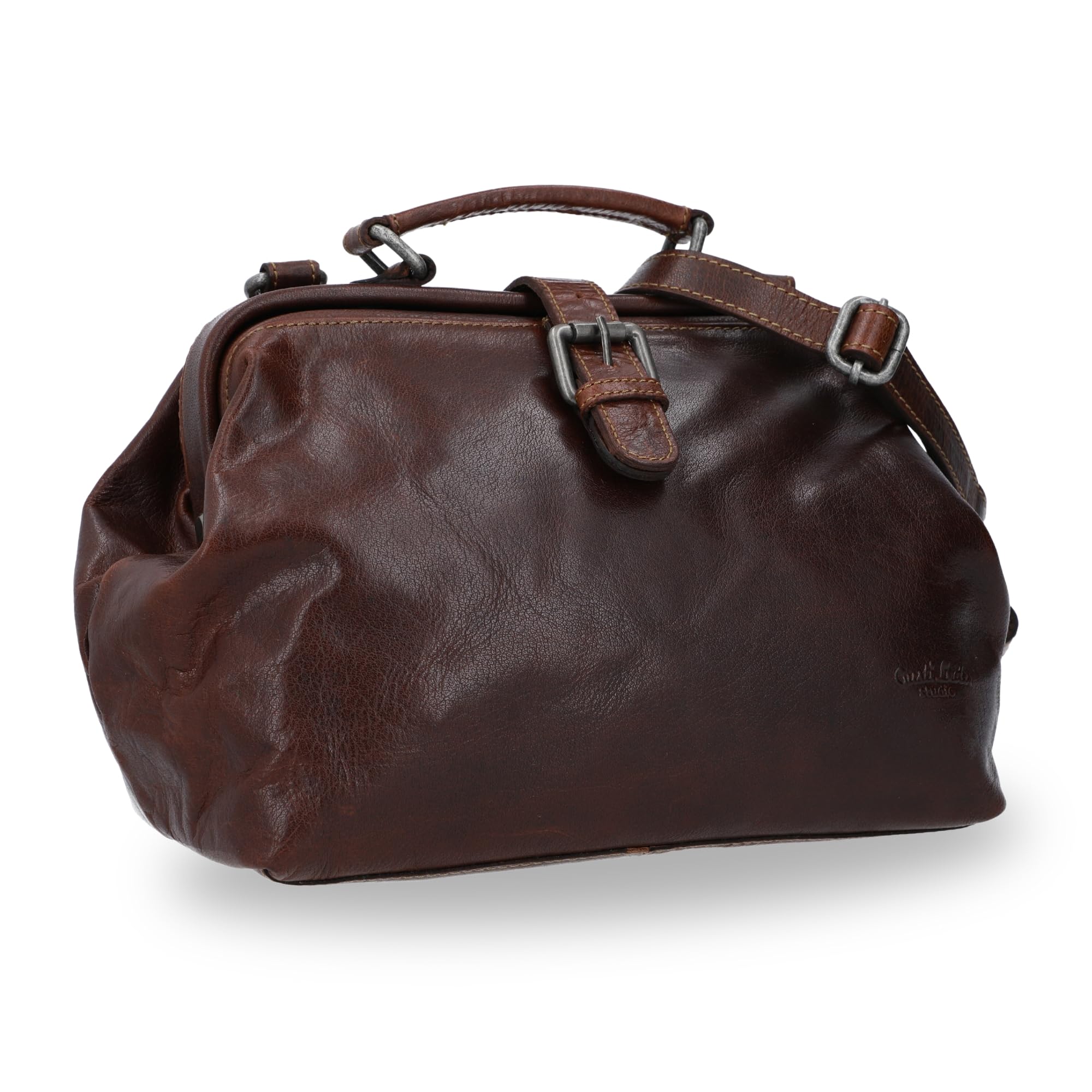 Gusti Umhängetasche Vintage Ledertasche Braun