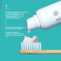 Vista 2 de Smileactives Gel Blanqueador Dental para Pasta Dental con Peróxido de Hidrógeno de Grado Clínico, Removedor de Manchas Dentales para Dientes