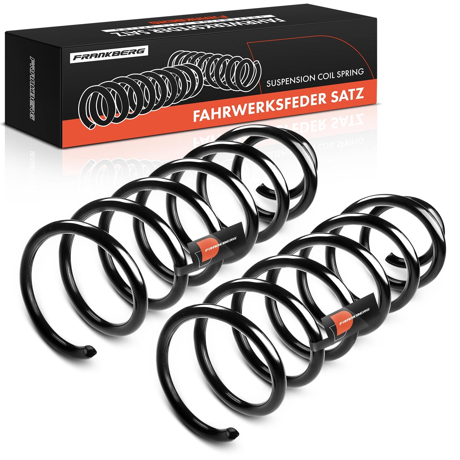 Frankberg 2 ressorts de suspension pour essieu arrière 5102CW | Compatible avec: Partner Fourgon/MPV ,Berlingo Fourgon/MPV B9