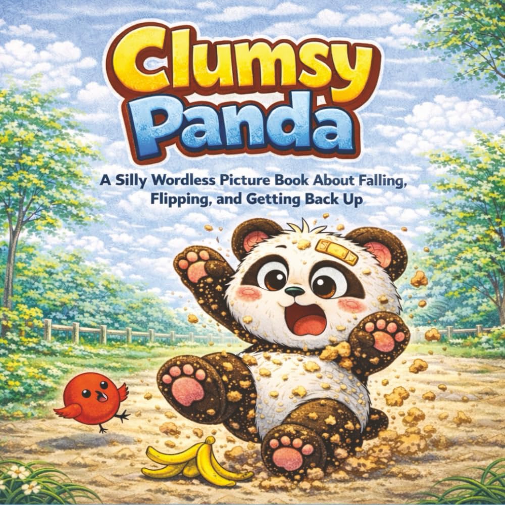 Clumsy Panda: A Silly Wordless Picture Book About Falling, Flipping, and Getting Back Up