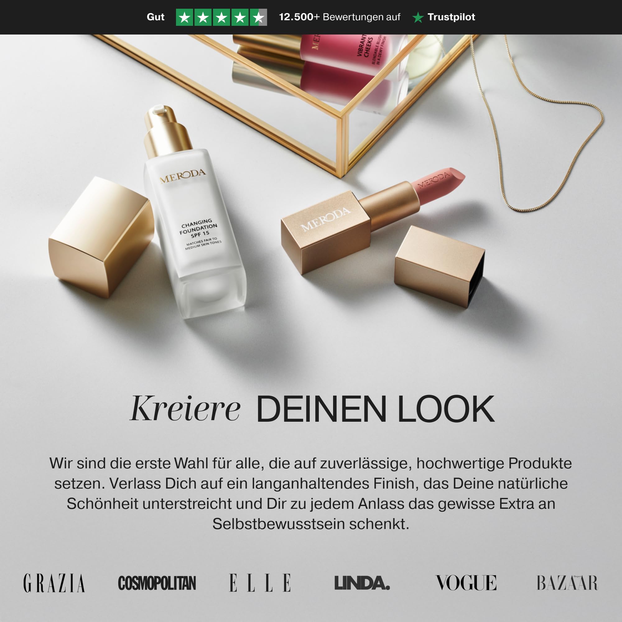 MERODA® Lidschatten Stift [MIT WISCHFEST-FORMEL] - Eyeshadow Stick - Lidschattenstift - Eye Perfecting Shimmer Beautystick - Vegan & Cruelty Free - (Mauve)
