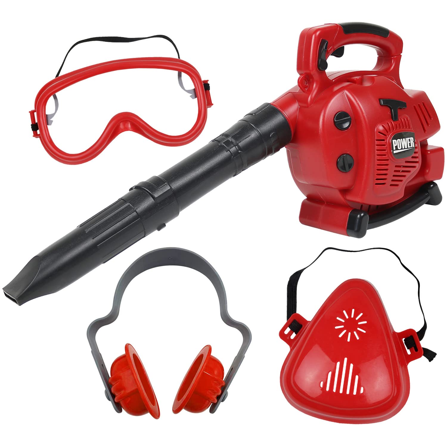 Blows Air Kids Power Construction Tool Toy, Kids Leaf Blower Play