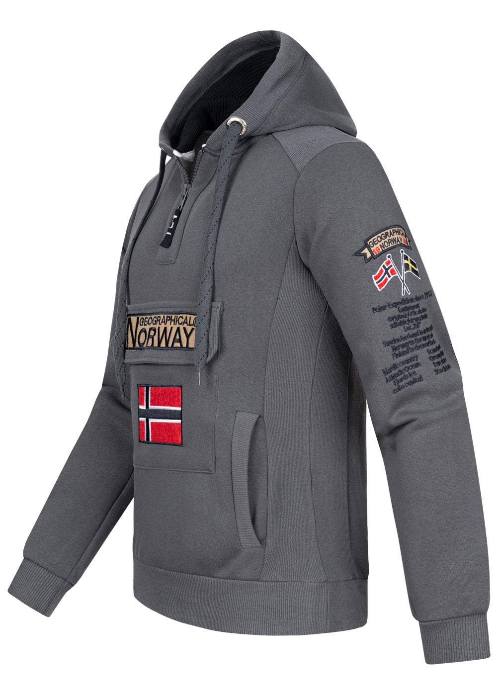 Geographical Norway - Felpa da Uomo Modello Gymclass Ass A 007
