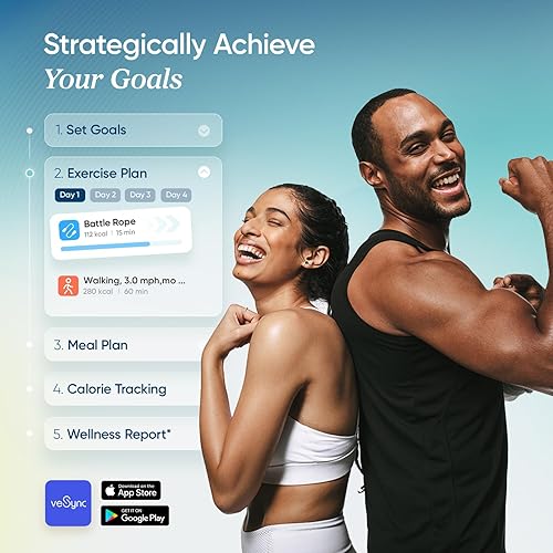 Miniatura 5 de Etekcity Báscula inteligente mejorada para peso corporal, elegible para FSA y HSA, báscula digital de baño con IMC, grasa corporal, masa muscular,