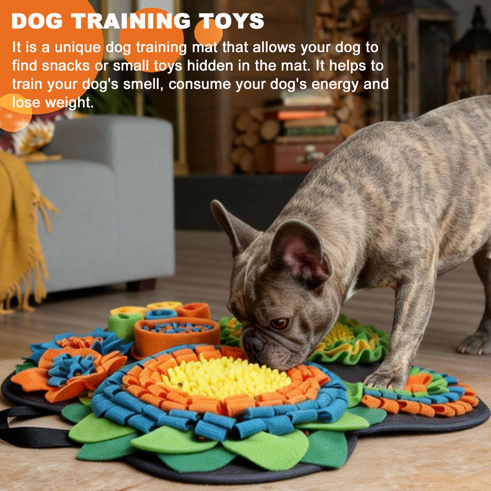 Alfombra Olfativa Perros, Juguetes Perros Interactivos Alfombra Olfato Perro Manta Olfativa Perro Accesorio de Entrenamiento Snuffle Mat